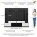 Estante Rack com Painel e Suporte TV 65" Moscou Multimóveis Preto/Branco