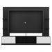 Estante Rack com Painel e Suporte TV 65" Moscou Multimóveis Preto/Branco