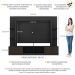 Estante Rack com Painel e Suporte TV 65" Moscou Multimóveis Preto/Tenerife