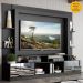 Estante com Espelho para TV até 65" Multimóveis Oslo FG3390 Preta