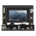 Estante com Espelho para TV até 65" Multimóveis Oslo FG3390 Preta/Madeirada