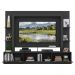 Estante com Espelho para TV até 65" Multimóveis Oslo FG3390 Preta/Tenerife