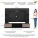 Estante com Suporte para TV até 65" Multimóveis Moscou FG2747 Preta/Lacca Fumê