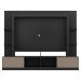 Estante com Suporte para TV até 65" Multimóveis Moscou FG2747 Preta/Lacca Fumê