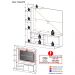 Estante para TV até 55" Multimóveis Denver FG2473 Branca/Lacca Fumê