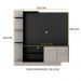 Estante para TV até 55" Multimóveis Denver FG2473 Preta/Lacca Fumê