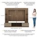 Estante para TV até 65" Multimóveis Oslo FG3395 Madeirada/Lacca Fumê