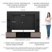 Estante para TV até 65" Multimóveis Oslo FG3395 Preta/Lacca Fumê