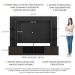 Estante para TV até 65" Multimóveis Oslo FG3395 Preta/Tenerife