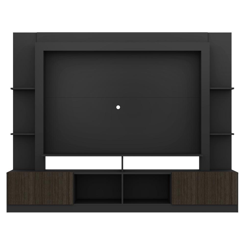 Estante para TV até 65" Multimóveis Oslo FG3395 Preta/Tenerife