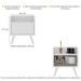 Gabinete Armário Banheiro 40 cm com Pés Retrô Multimóveis MP5037 Branco