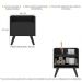 Gabinete Armário Banheiro 40 cm com Pés Retrô Multimóveis MP5037 Preto