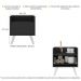 Gabinete Armário Banheiro 40 cm com Pés Retrô Multimóveis MP5037 Preto/Branco