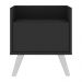 Gabinete Armário Banheiro 40 cm com Pés Retrô Multimóveis MP5037 Preto/Branco