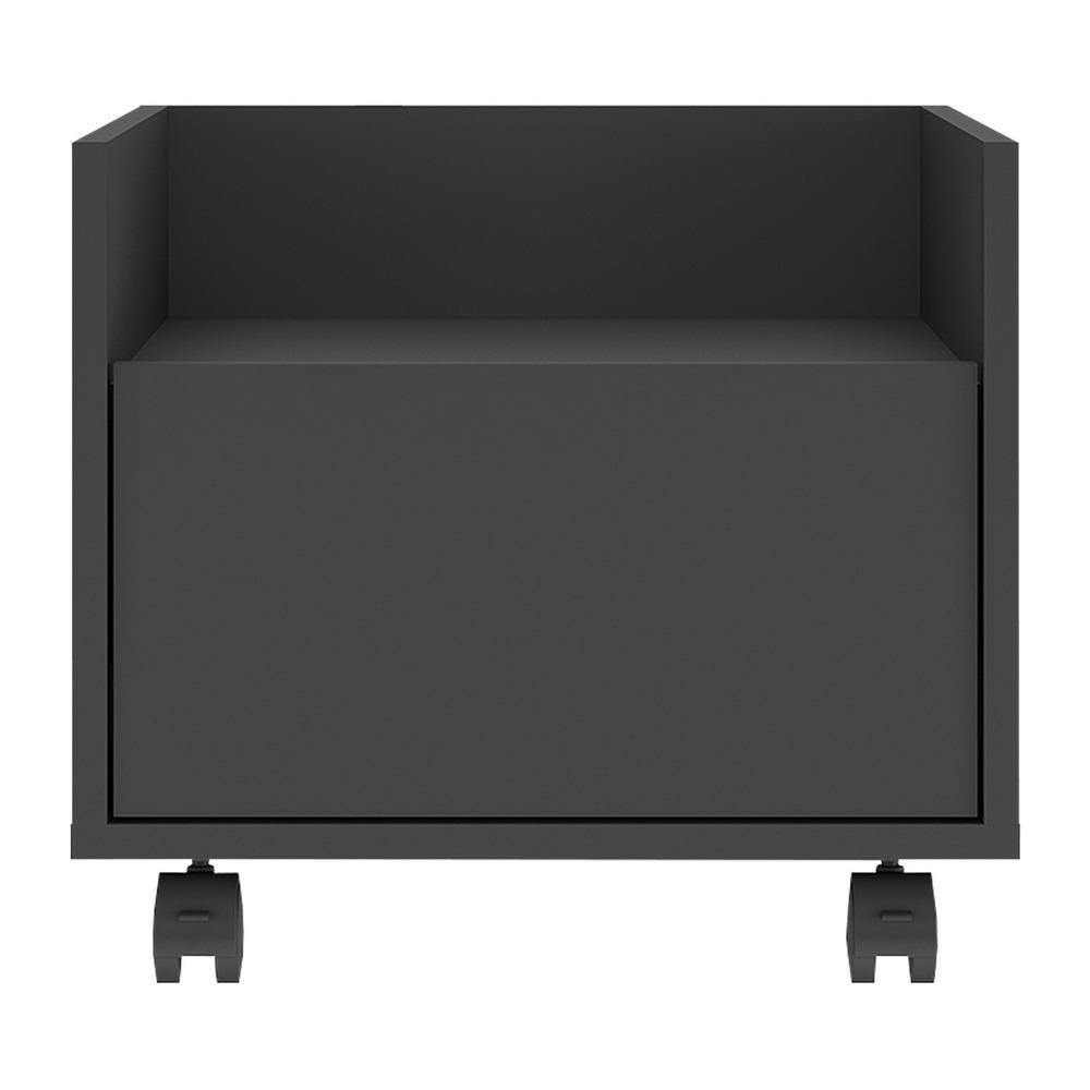 Gabinete Armário Banheiro 40 cm com Rodízios Multimóveis MP5035 Preto