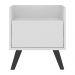 Gabinete Armário Banheiro 40cm Retrô Multimóveis V5037 Branco/Preto