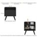 Gabinete Armário Banheiro 40cm Retrô Multimóveis V5037 Preto