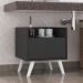 Gabinete Armário Banheiro 40cm Retrô Multimóveis V5037 Preto/Branco