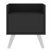 Gabinete Armário Banheiro 40cm Retrô Multimóveis V5037 Preto/Branco