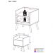 Gabinete Armário Banheiro 40cm Retrô Multimóveis V5037 Preto/Natural