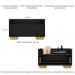 Gabinete Armário Banheiro 60 cm c/ Pés Quadrados Multimóveis Preto/Natural