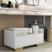 Gabinete Armário Banheiro 60cm Multimóveis V3625 Branco/Natural