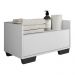 Gabinete Armário Banheiro 60cm Multimóveis V3625 Branco/Preto