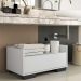 Gabinete Armário Banheiro 60cm Multimóveis V3625 Branco/Preto