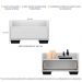 Gabinete Armário Banheiro 60cm Multimóveis V3625 Branco/Preto