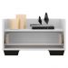 Gabinete Armário Banheiro 60cm Multimóveis V3625 Branco/Preto