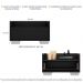 Gabinete Armário Banheiro 60cm Multimóveis V3625 Preto/Branco