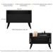 Gabinete Armário Banheiro 60cm Retrô Multimóveis V3624 Preto