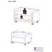Gabinete Armário Banheiro 60cm com Rodízios Multimóveis V3591 Branco