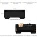 Gabinete Armário Banheiro 80 cm c/ Pés Quadrados Multimóveis Preto