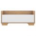 Gabinete Armário Banheiro 80 cm c/ Pés Quadrados Multimóveis Rustic/Branco/Natural