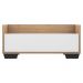Gabinete Armário Banheiro 80 cm c/ Pés Quadrados Multimóveis Rustic/Branco/Preto