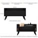 Gabinete Armário Banheiro 80 cm c/ Pés Retrô Multimóveis Preto