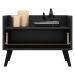 Gabinete Armário Banheiro 80 cm c/ Pés Retrô Multimóveis Preto