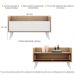 Gabinete Armário Banheiro 80 cm c/ Pés Retrô Multimóveis Rustic/Branco