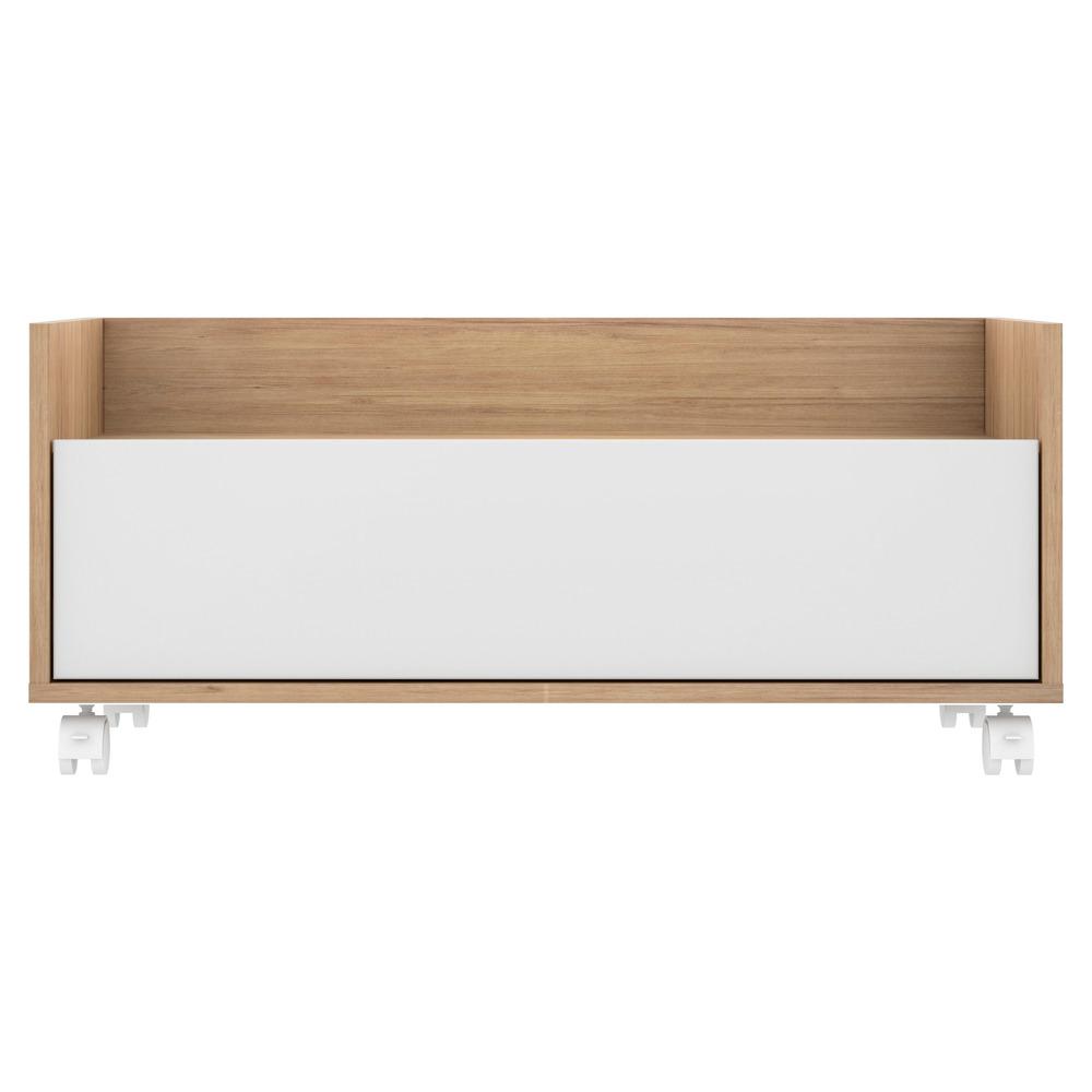 Gabinete Armário Banheiro 80 cm c/ Rodízios Multimóveis Rustic/Branco