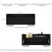 Gabinete Armário Banheiro 80cm Multimóveis V5001 Preto/Branco