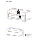 Gabinete Armário Banheiro 80cm Multimóveis V5001 Preto/Branco