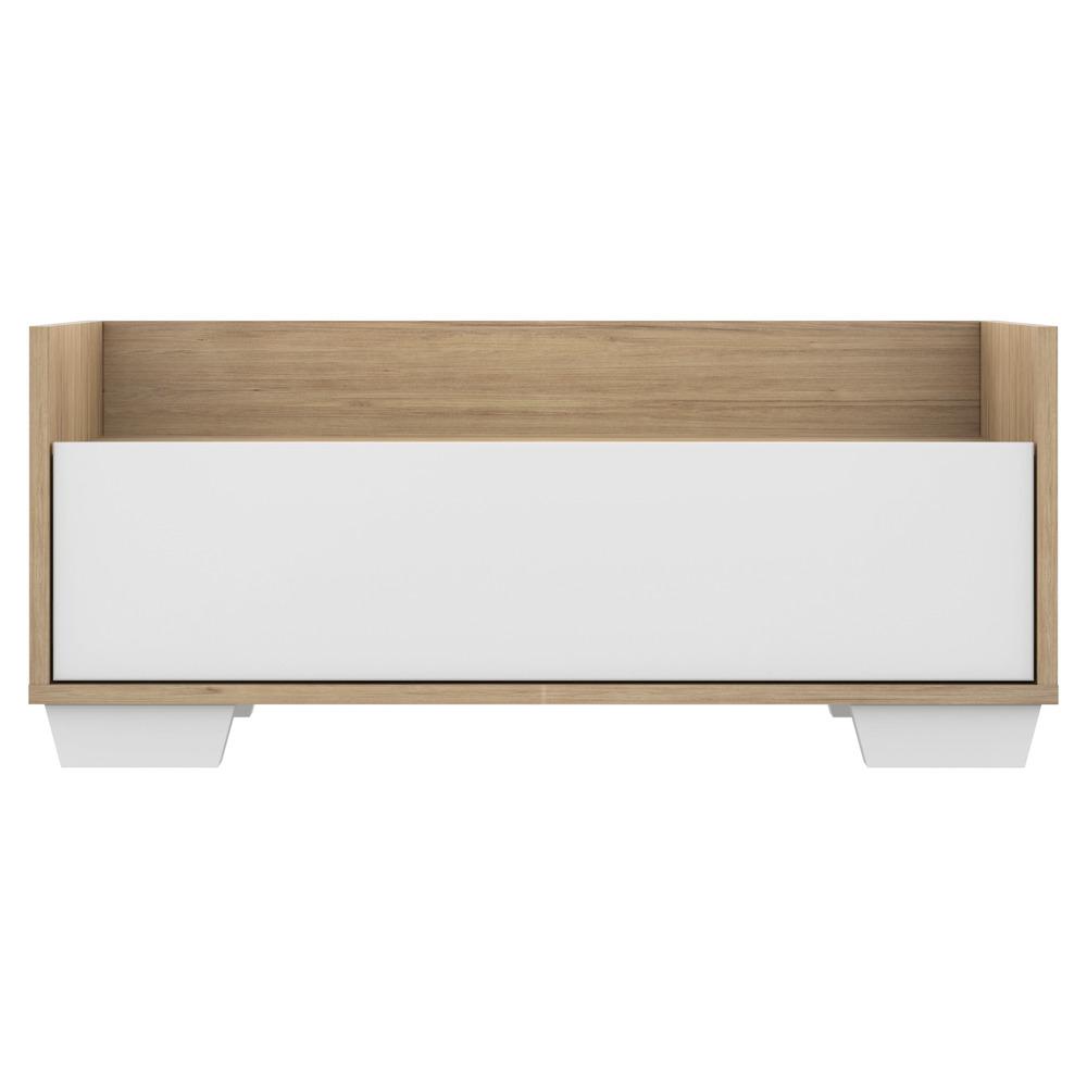 Gabinete Armário Banheiro 80cm Multimóveis V5001 Rustic/Branco