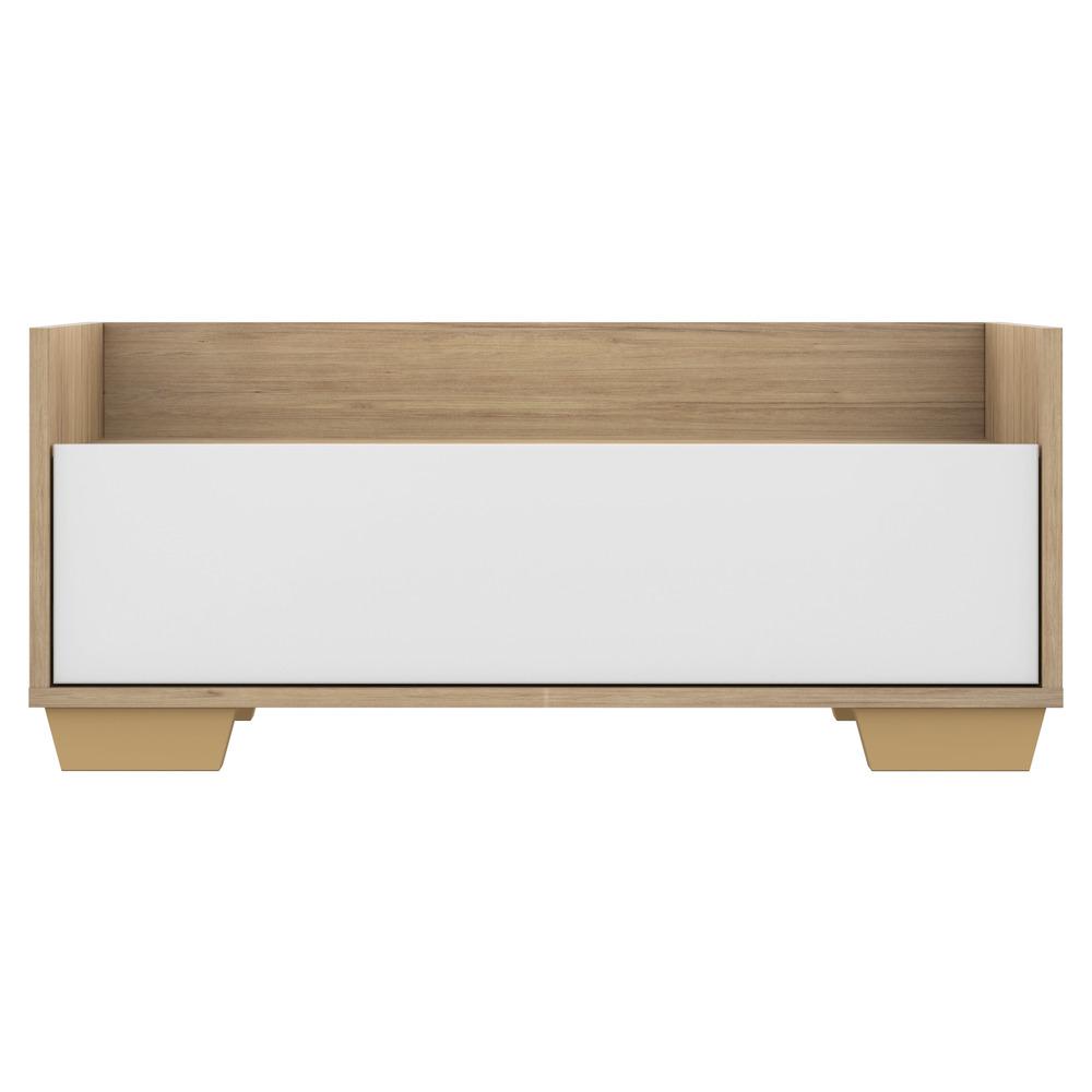 Gabinete Armário Banheiro 80cm Multimóveis V5001 Rustic/Branco/Natural