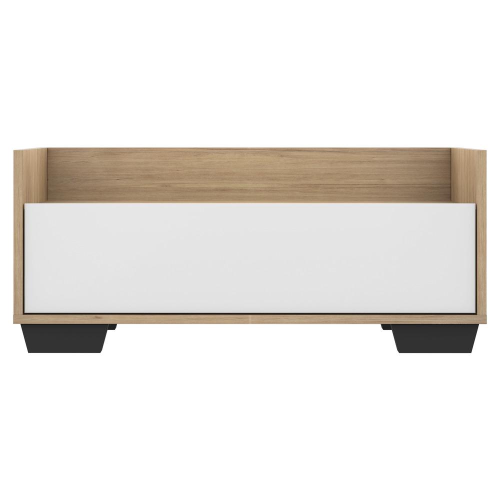 Gabinete Armário Banheiro 80cm Multimóveis V5001 Rustic/Branco/Preto