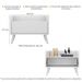 Gabinete Armário Banheiro 80cm Retrô Multimóveis V5000 Branco