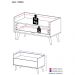 Gabinete Armário Banheiro 80cm Retrô Multimóveis V5000 Branco/Natural