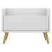 Gabinete Armário Banheiro 80cm Retrô Multimóveis V5000 Branco/Natural