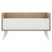 Gabinete Armário Banheiro 80cm Retrô Multimóveis V5000 Rustic/Branco