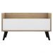 Gabinete Armário Banheiro 80cm Retrô Multimóveis V5000 Rustic/Branco/Preto